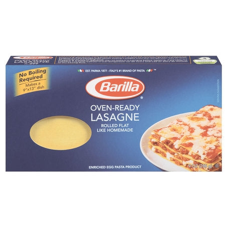 Wholesale Barilla Case Oven-Ready No Boil Lasagna Sheets- Bulk