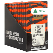 Wholesale Endangered Species Dark Chocolate Espresso 3 Oz Bar- Bulk