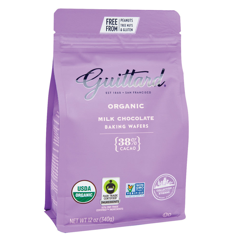 Wholesale Guitard Organic Wafers 38% Milk Chocolate 12 Oz *Sf Dc Only*- Bulk