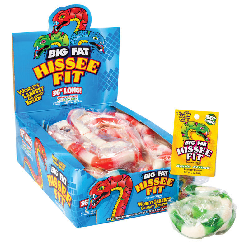 Wholesale Hissee Fit Gummy Snake 7 Oz- Bulk