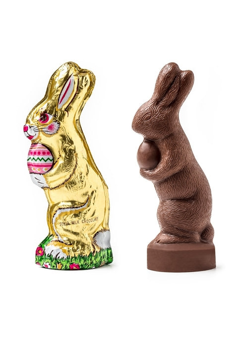 Wholesale 3½ Oz. Standing Rabbit Foiled (5½")- Bulk