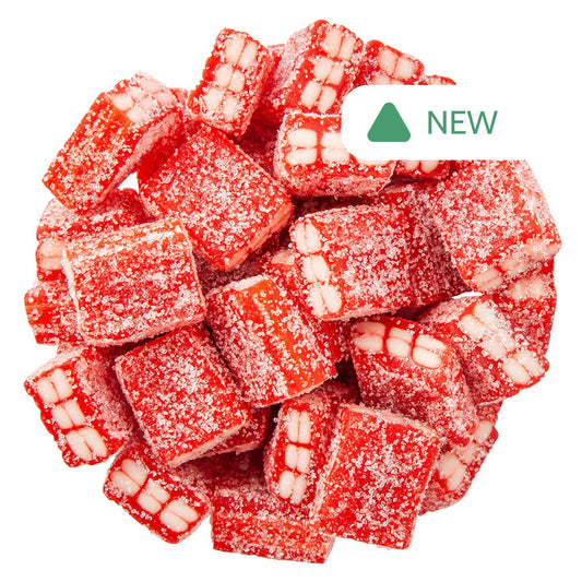 Wholesale Vidal Gummy Strawberry Filled Bricks- Bulk