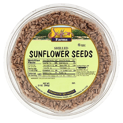 Wholesale Setton Farms Sunflower Shelled Roasted and Salted 16 Oz Tub- Bulk