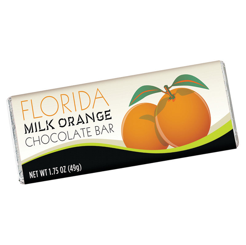 Wholesale Florida Milk Orange Chocolate 1.75 Oz Bar *Fl Dc Only*- Bulk