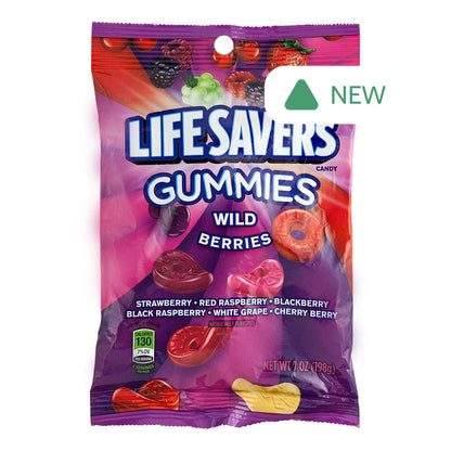 Wholesale Lifesavers Gummies Wild Berries 7 Oz Peg Bag- Bulk