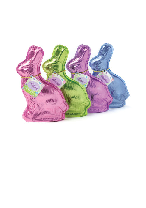 Wholesale Madelaine Chocolate 6 Oz. Single Color Foiled Rabbits- Bulk