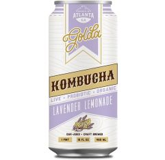 Wholesale Golda Kombucha Lavender Lemonade Kombucha 16 Oz- Bulk