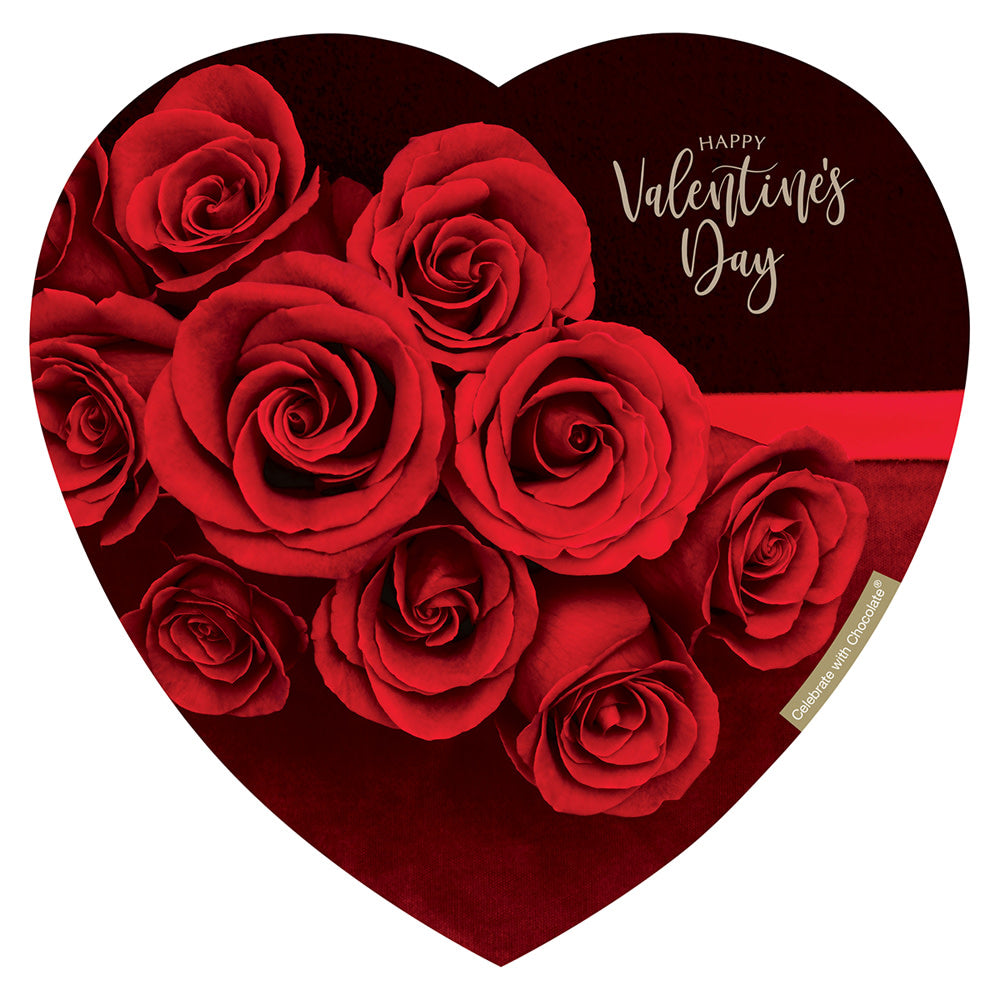 Elmer Chocolate Rose Bouquet 16 Oz Heart Box