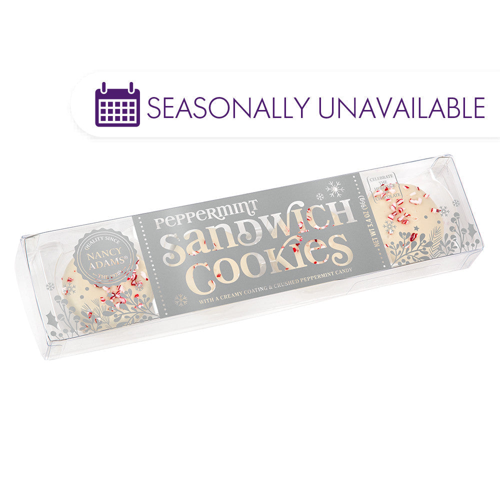 Wholesale Nancy Adams White Peppermint Sandwich Cookies 3.4 Oz- Bulk