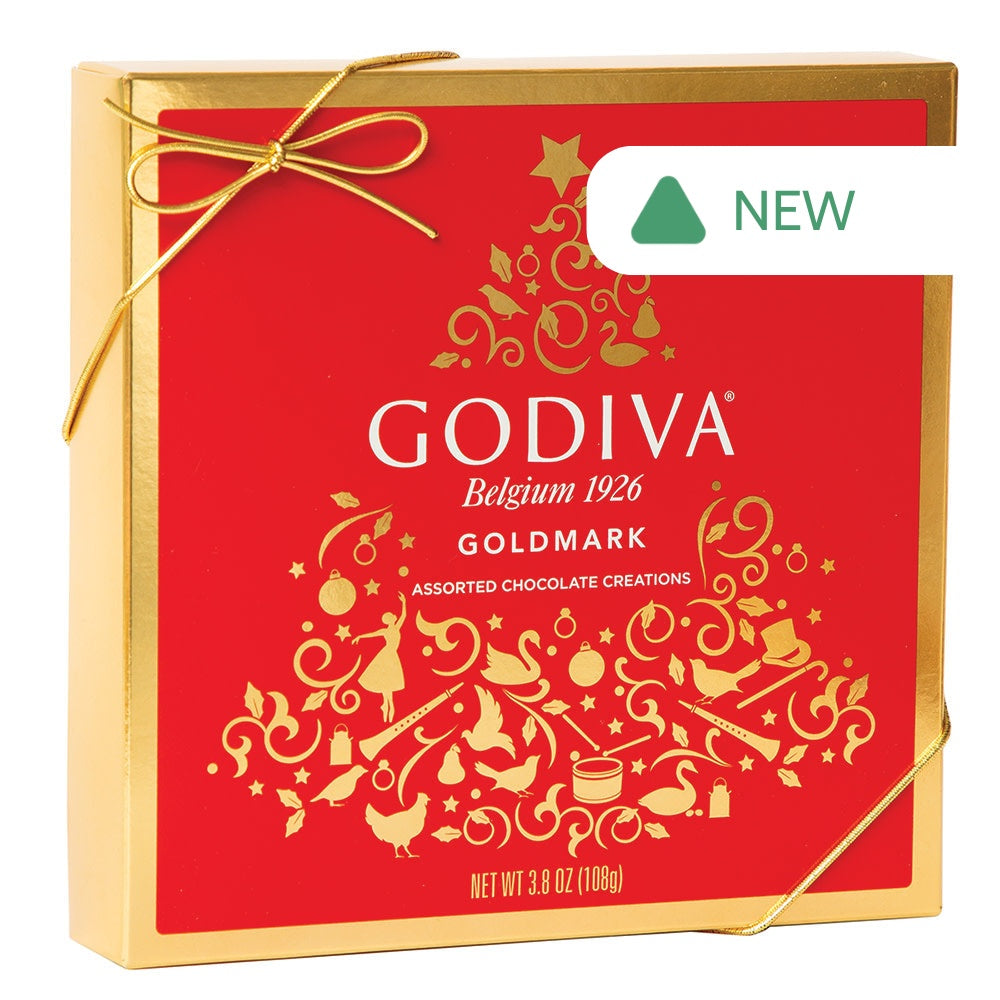 Wholesale Godiva 9 Pc Assorted Chocolates Holiday 3.8 Oz Box- Bulk