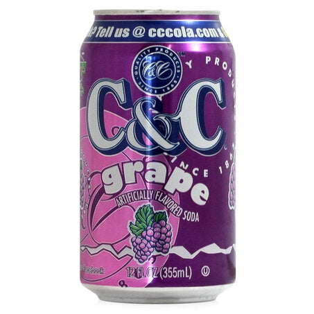 Wholesale C & C Grape Soda | 12 oz- Bulk