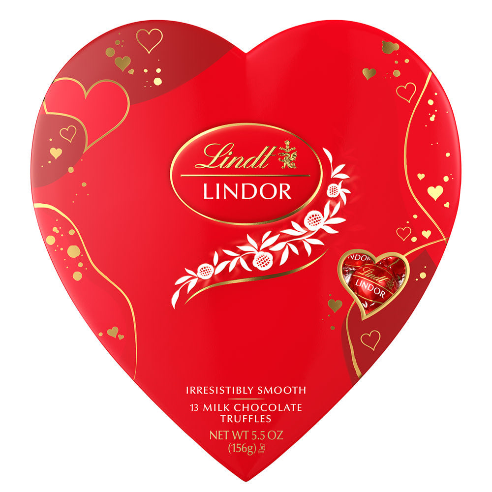 Wholesale Lindt Lindor Milk Chocolate Truffles 5.5 Oz Heart Box- Bulk