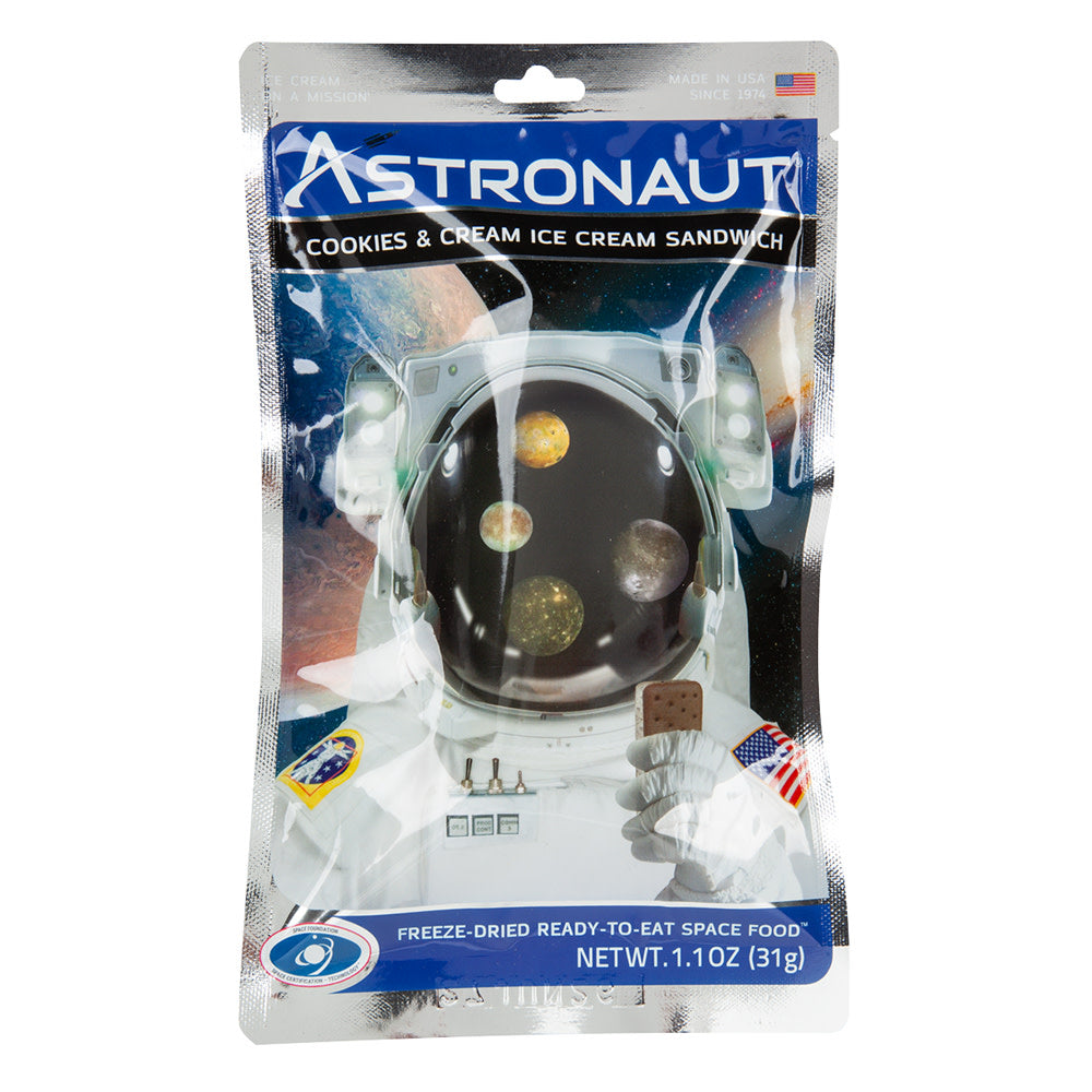 Wholesale Astronaut Ice Cream Cookies And Cream Ice Cream Sandwich 1.1Oz- Bulk