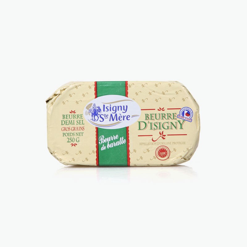 Wholesale Isigny Churned Oval Butter Salted 2- Bulk