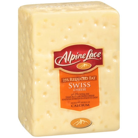 Wholesale Alpine Lace Case Reduced Fat Swiss Cheese- Bulk