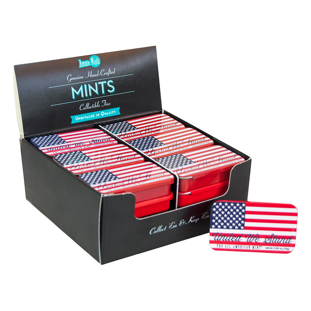 Wholesale MoMints American Flag Mints 0.56 Oz Tin- Bulk