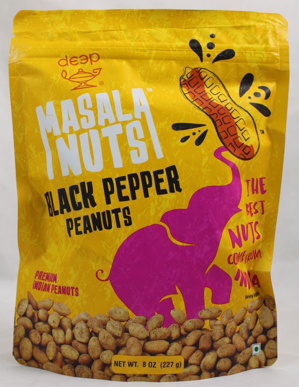 Wholesale Deep MN Black Pepper Peanuts 8 Oz- Bulk