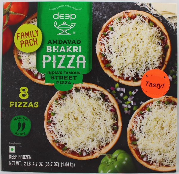 Wholesale Deep FP Amdavad Bhakri Pizza 8 PCS 2 lb- Bulk