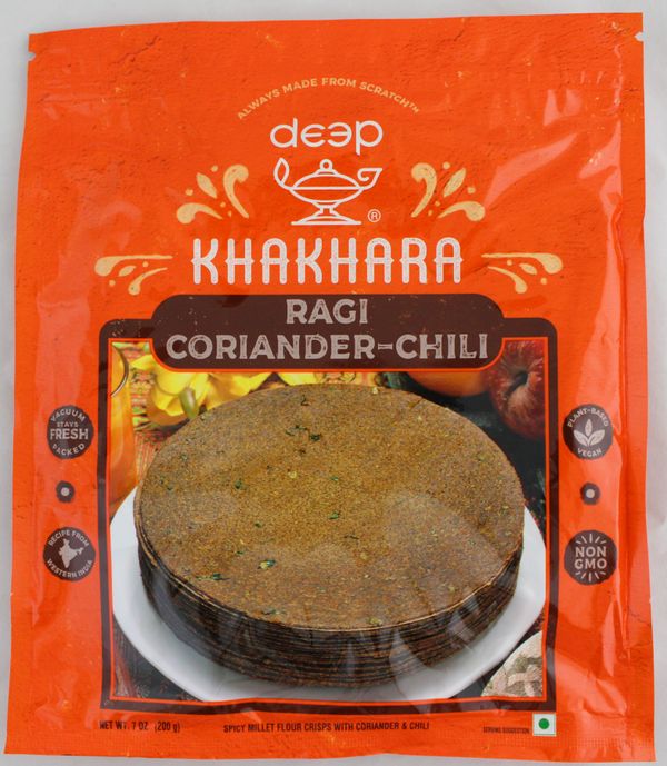 Wholesale Deep Ragi Coriander Chili Khakhara 7 OZ- Bulk