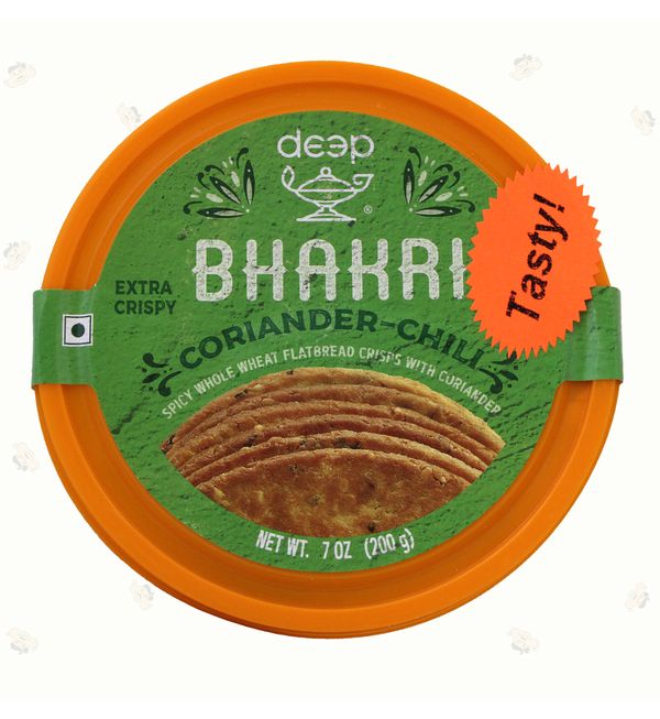 Wholesale Deep Coriander Chili Bhakri 7 oz- Bulk
