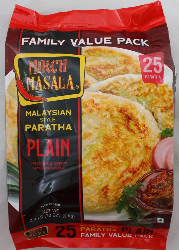 Wholesale Mirch Masala 25 Family Pk Paratha 4.4 lb- Bulk