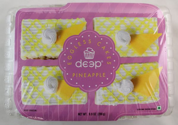 Wholesale Deep Eggless Cakes Pineapple Pastry 9.9 Oz- Bulk