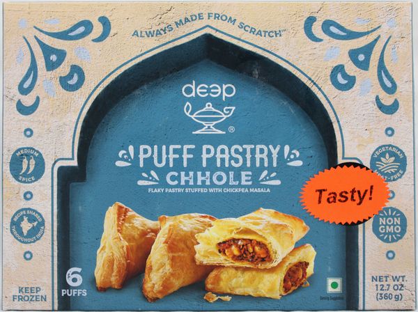 Wholesale Deep Chhole Puff (6 pcs) 12.7 oz- Bulk