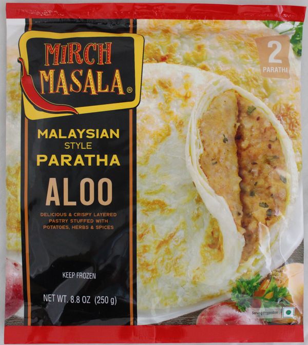 Wholesale Mirch Masala Malasian Aloo Paratha 8.75 oz- Bulk