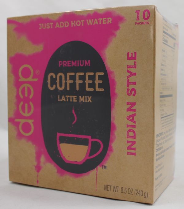 Wholesale Deep Coffee Latte Mix-Indian Style 8.5 Oz- Bulk