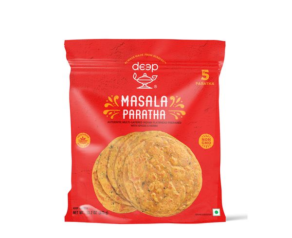 Wholesale Deep Homestyle Masala Paratha 5pc 13.2 oz- Bulk