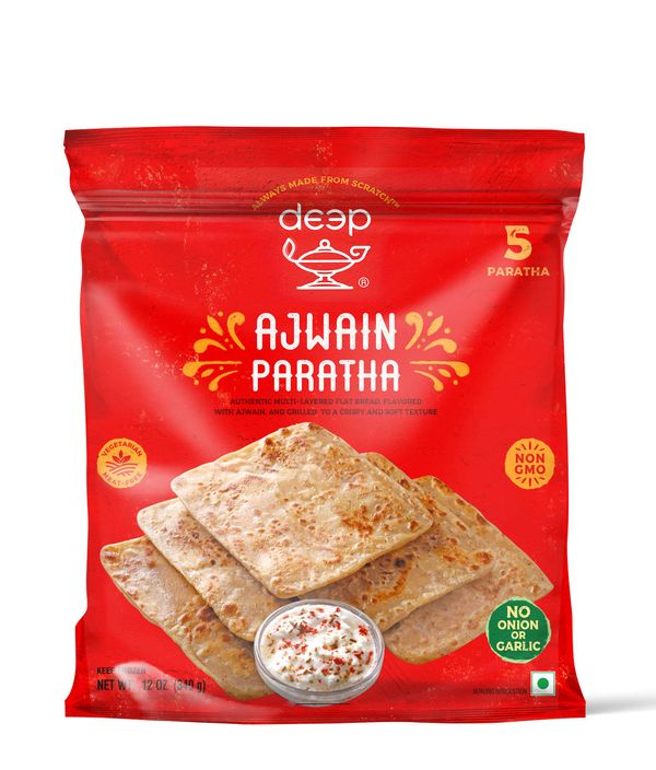 Wholesale Deep Homestyle Ajwain Paratha 5pc 12 oz- Bulk