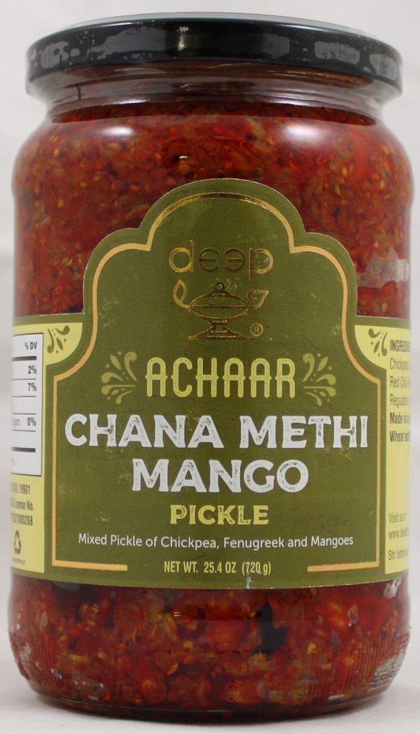 Wholesale Deep Chana Methi Mango Pickle 25.4 oz- Bulk