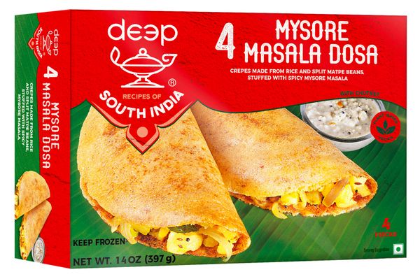 Wholesale Deep Mysore Masala Dosa 4pc 14 oz- Bulk