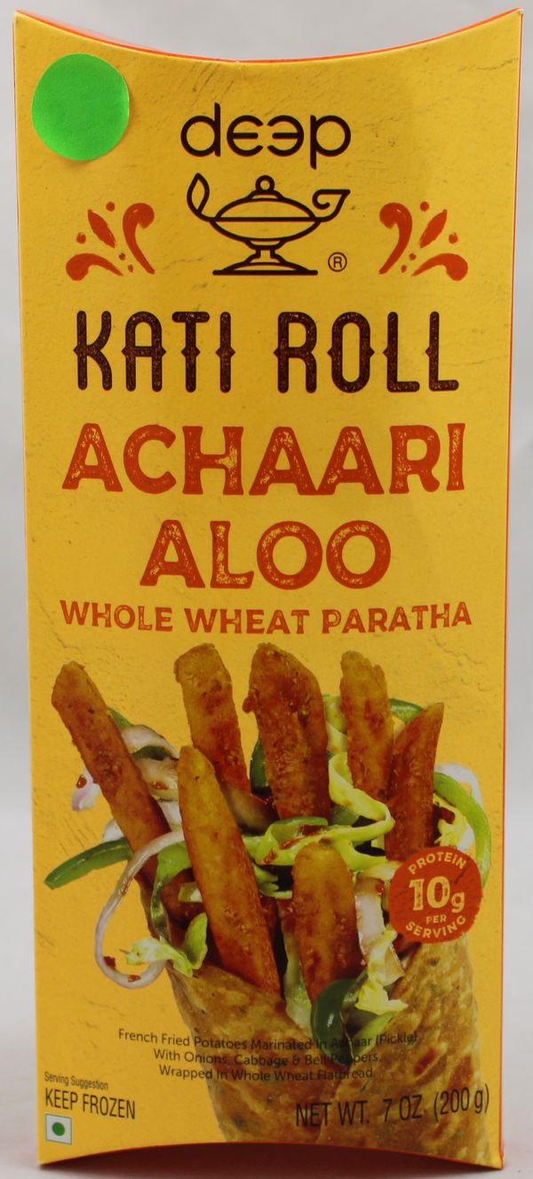 Wholesale Deep KR Achaari Aloo Whole Wheat Paratha 7 Oz- Bulk