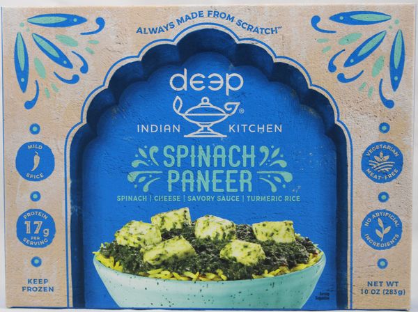 Wholesale Deep Spinach Paneer W/Turmeric Rice 9 oz- Bulk