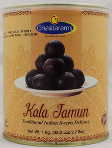Wholesale Ghasitaram Kala Jamun 2.2 lb- Bulk