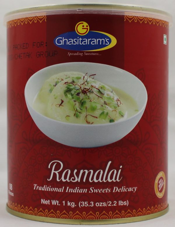 Wholesale Ghasitaram Ras Malai 2.2 lb- Bulk