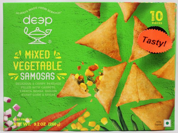 Wholesale Deep Mixed Vegetable Samosa 10pc 9.2 oz- Bulk