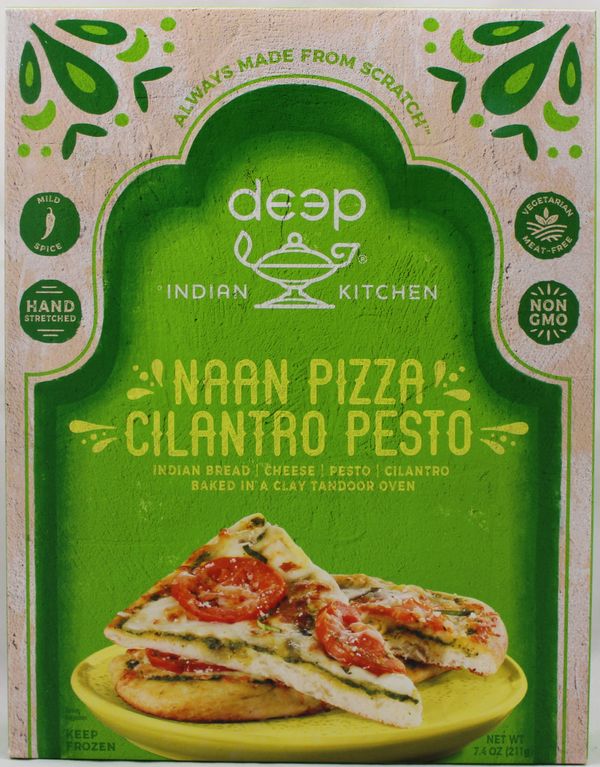 Wholesale Deep Cilantro Pesto Naan Pizza 7.4 oz- Bulk