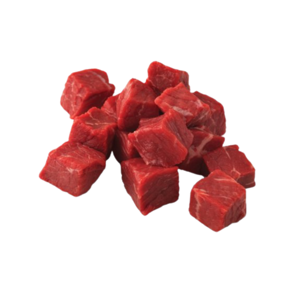 Wholesale BoxNCase Case 1In Beef Stew Cubes- Bulk