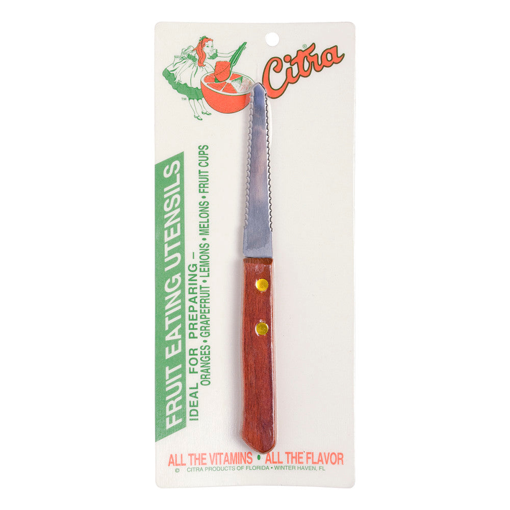 Wholesale Citra Rosewood Handle Fruit Knife #130 *Fl Dc Only*- Bulk