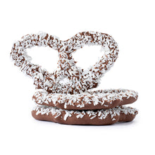 Wholesale BoxNCase Milk Chocolatey Coated Coconut Premier Pretzels- Bulk