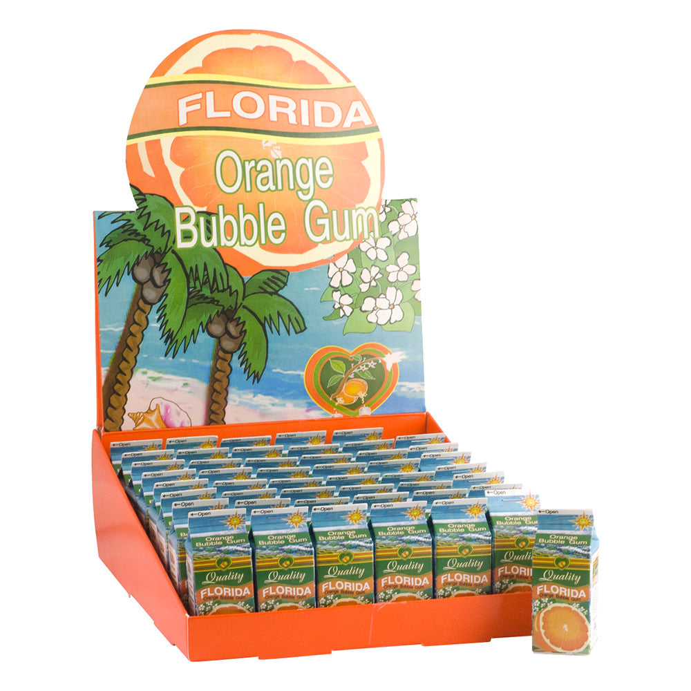 Wholesale Citra Florida Orange Bubble Gum Carton *Fl Dc Only*- Bulk