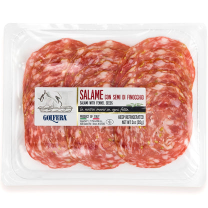 Wholesale Golfera Case Fennel Sliced Salami- Bulk