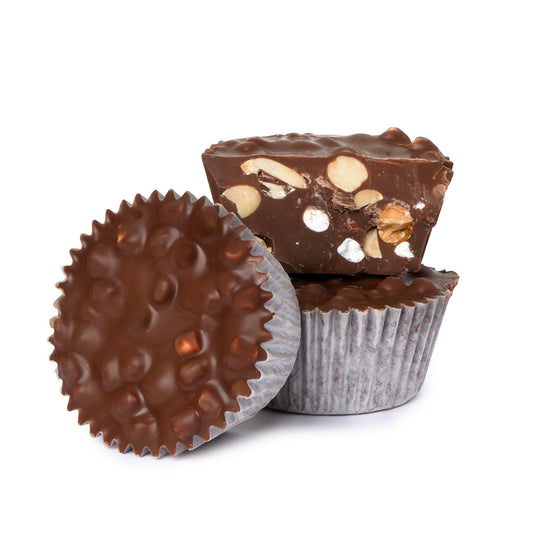 Wholesale BoxNCase Milk Chocolate Rocky Road Cup O' Chocolate- Bulk