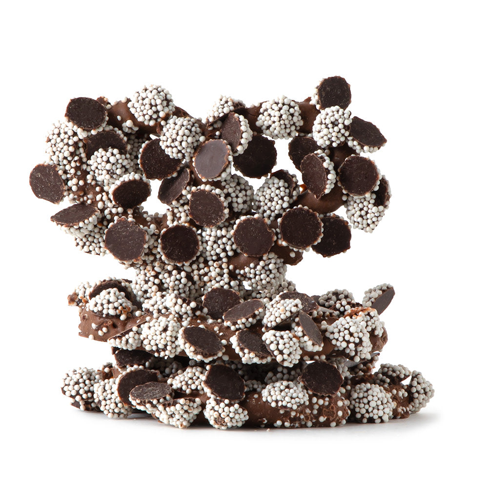 Wholesale Nancy Adams Milk Chocolate With Mini Snocaps Premier Pretzels- Bulk