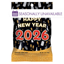 Wholesale Müttenberg Candy New Years Champagne Flavored Gummy Bears 4 Oz Peg Bag- Bulk