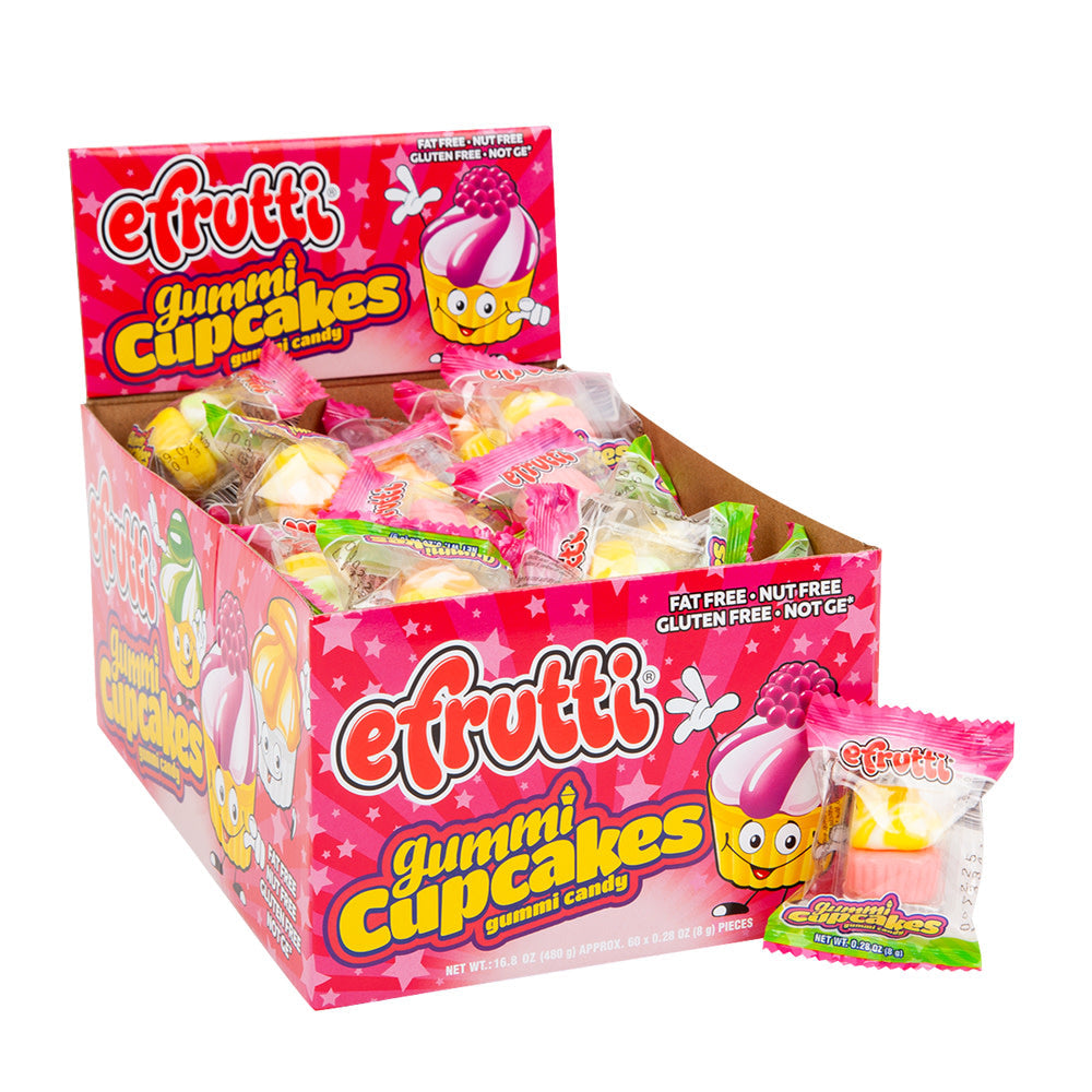 Wholesale Efrutti Gummi Cupcake 0.28 Oz- Bulk