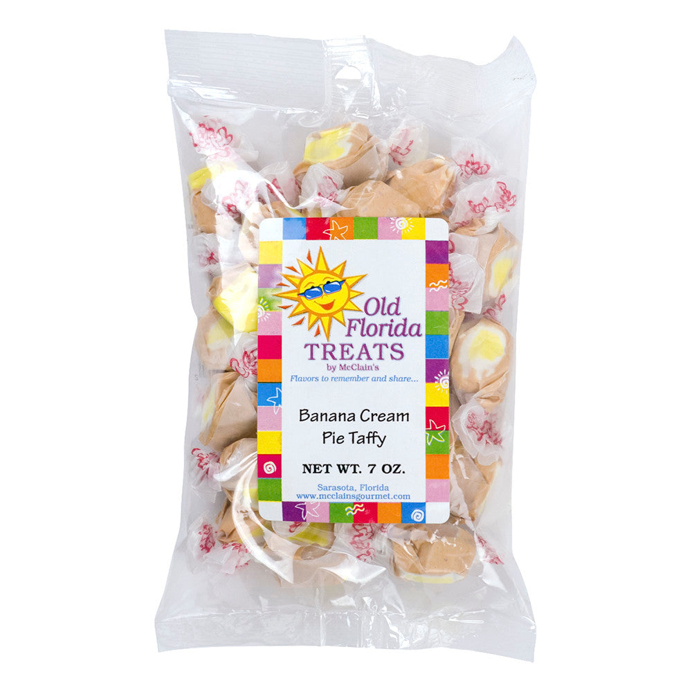 Old Florida Treats Banana Cream Pie Taffy 7 Oz Bag *Fl Dc Only*