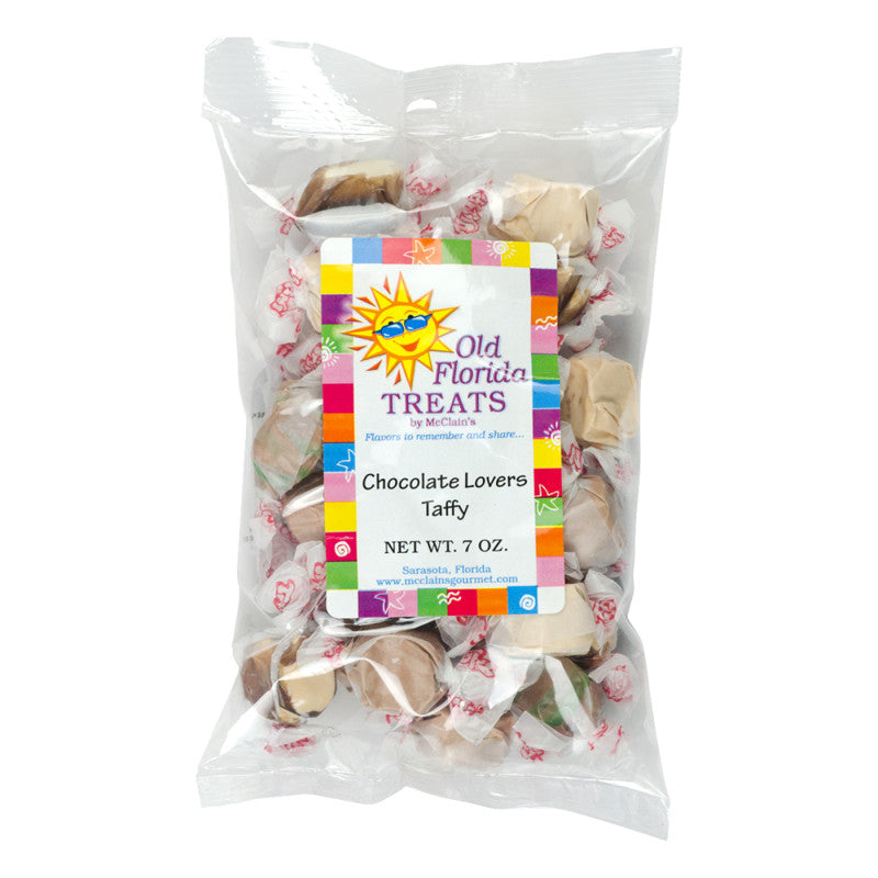 Wholesale Old Florida Treats Chocolate Lovers Taffy 7 Oz Bag *Fl Dc Only*- Bulk